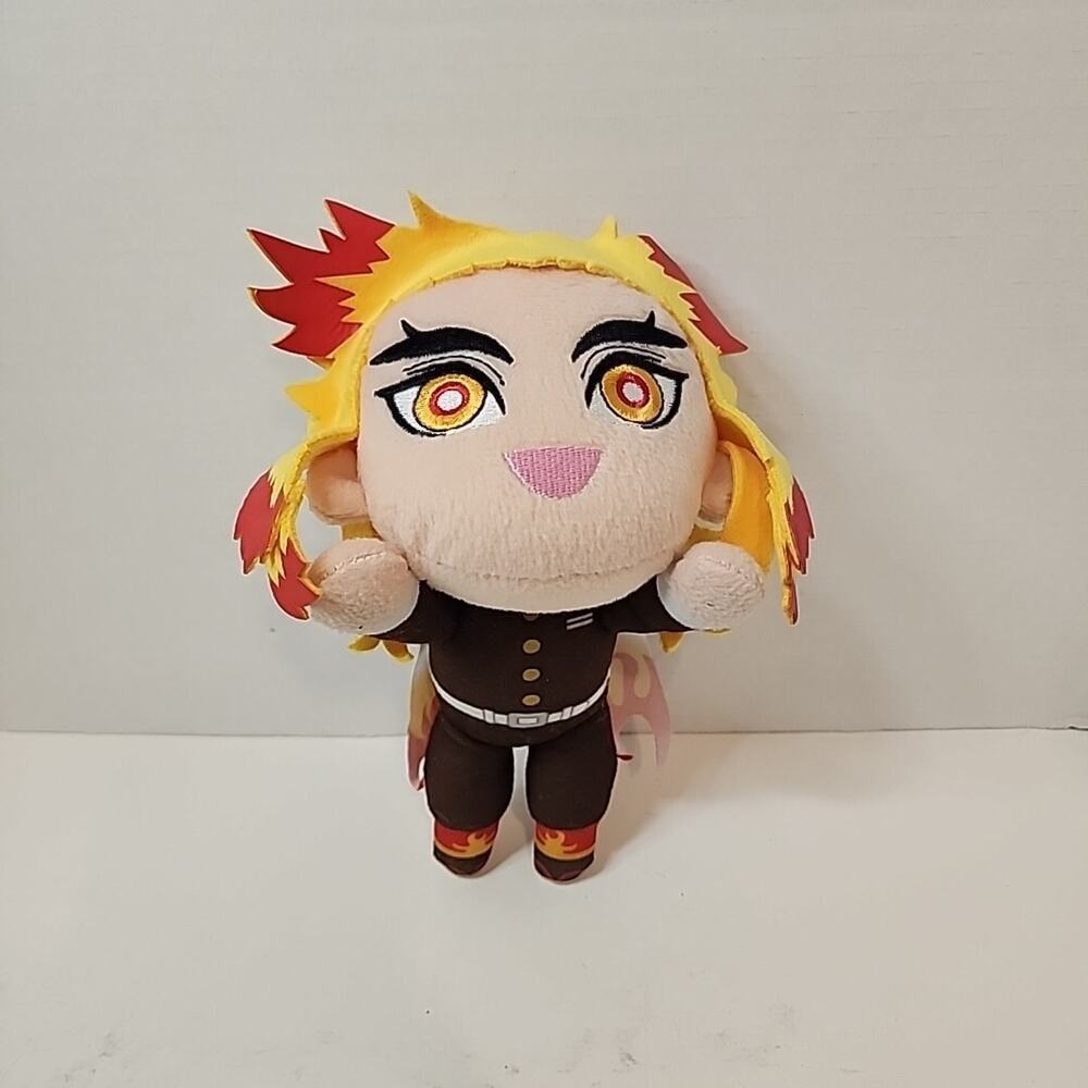Demon Slayer Kyojuro Rengoku Plush Doll Kimetsu Yaiba 7" Toy Anime Manga Sega